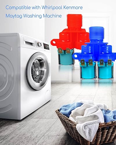 Miniatura 2 de La válvula de entrada de agua fría reemplaza la válvula de entrada de agua caliente W10240949 W10921514 W11168740 4546379 AP6285450 Reemplazo de la