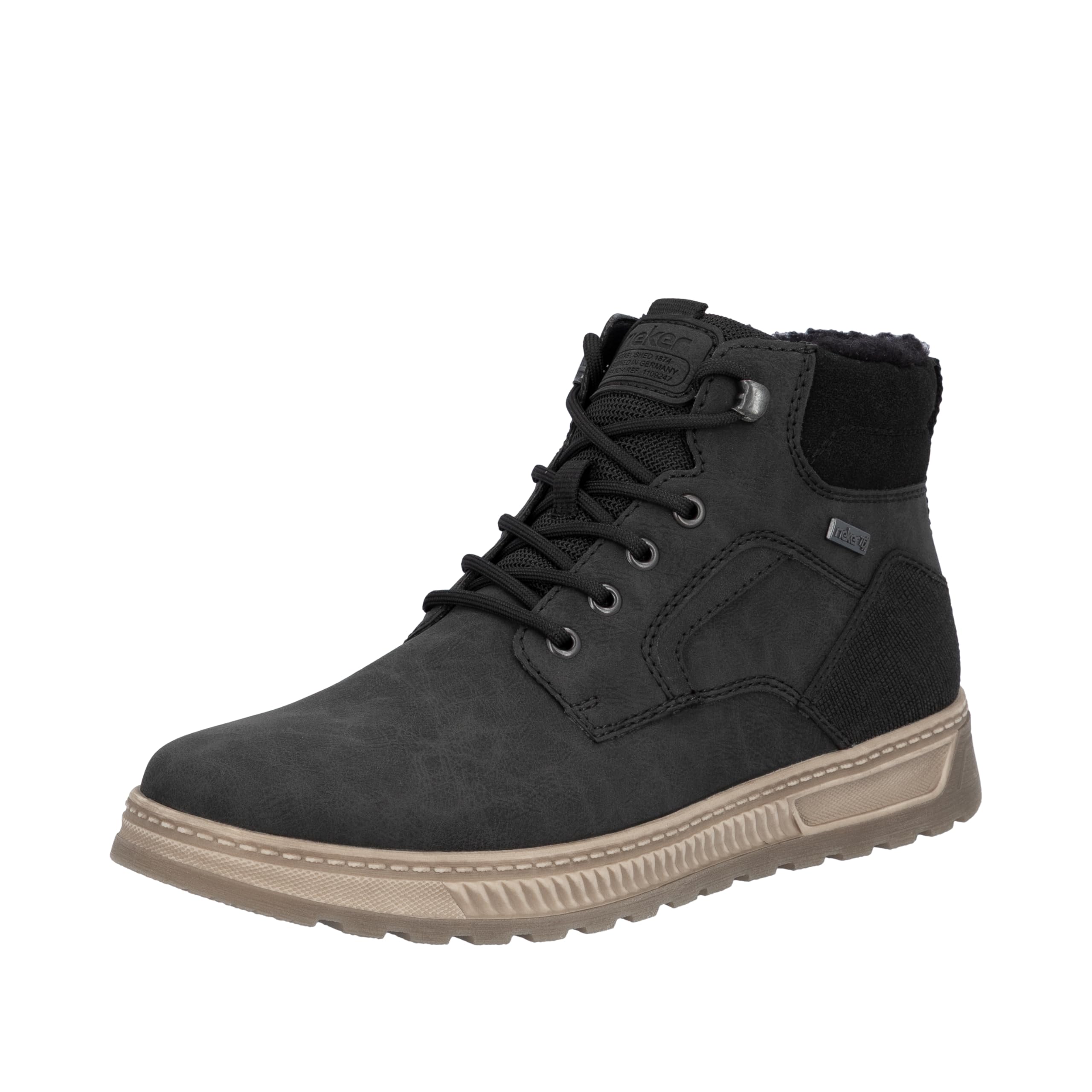 Rieker Men's 37005 High Trainers, Black, 46 EU, black, 11 UK