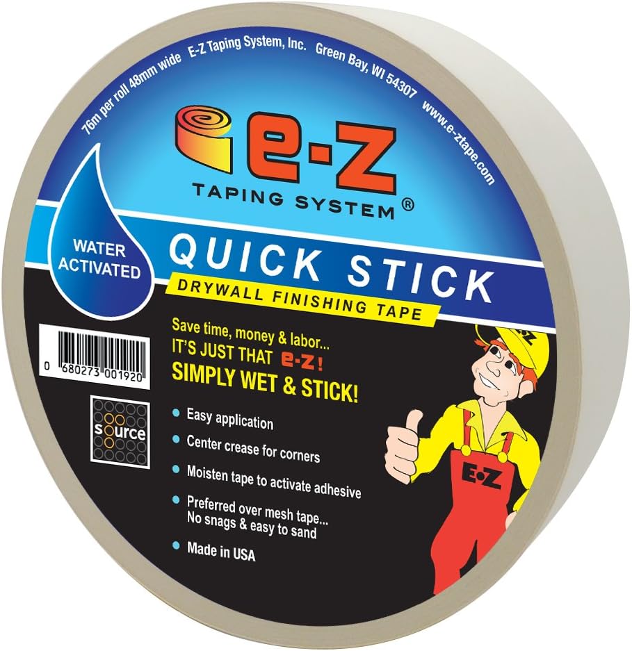 Wet & Stick self adhesive paper drywall tape