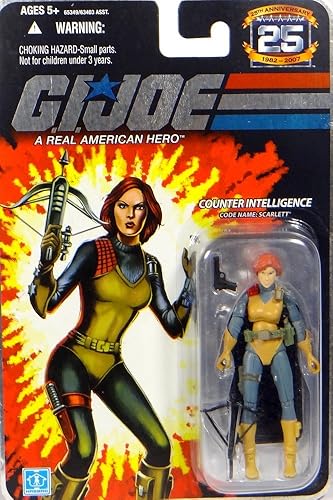 G.I. Joe 25th Anniversary: Scarlett (Counter Intelligence) Figura de acción de 3-3/4 pulgadas