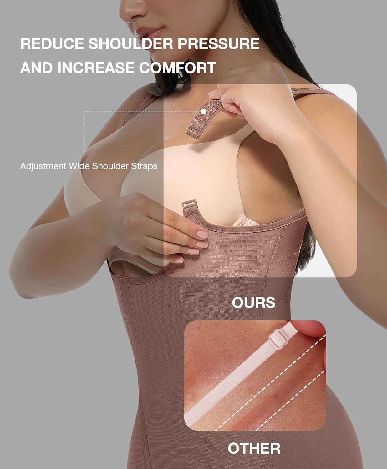 Lover-Beauty Fajas Colombianas Shapewear Tummy Control Postpartum Body Shaper Butt Lifter Bodysuit with Zipper Crotch - Image 2