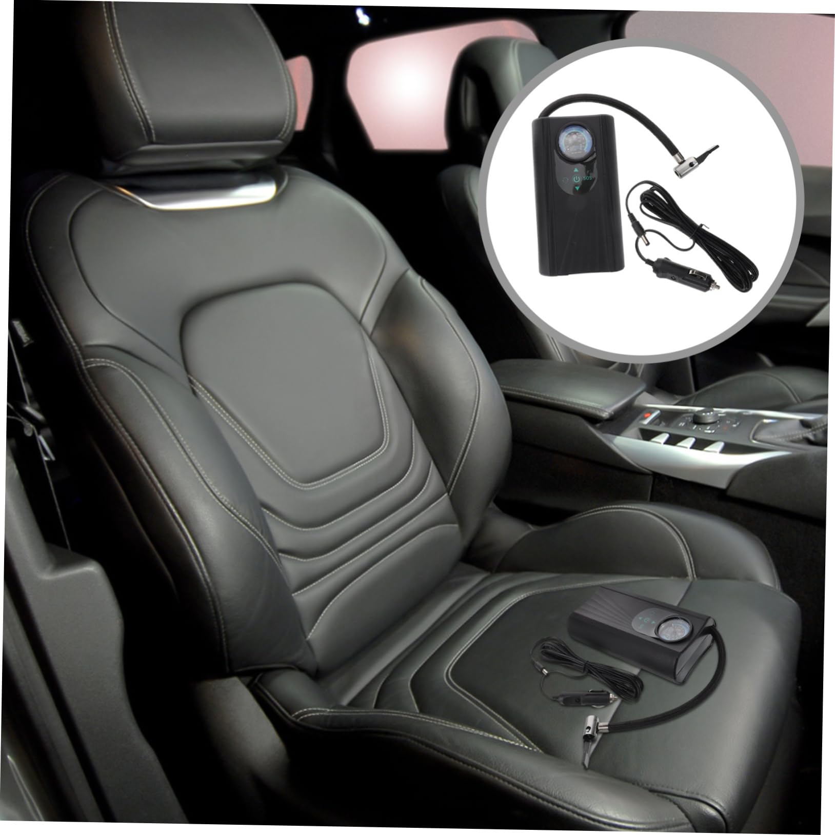 Cabilock Gonfiatore Pneumatici Elettrico Portatile ABS per Auto e Bici