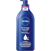 NIVEA Ricco latte per il corpo, crema nutriente intensa con acido ialuronico puro, olio di mandorle e siero per la cura profonda, lozione per la pelle secca (625 ml)
