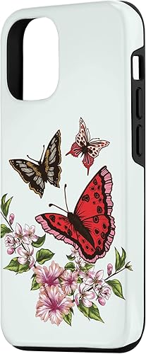 Miniatura 5 de Funda para iPhone 11 Pro Max con diseño de mariposas voladoras coloridas