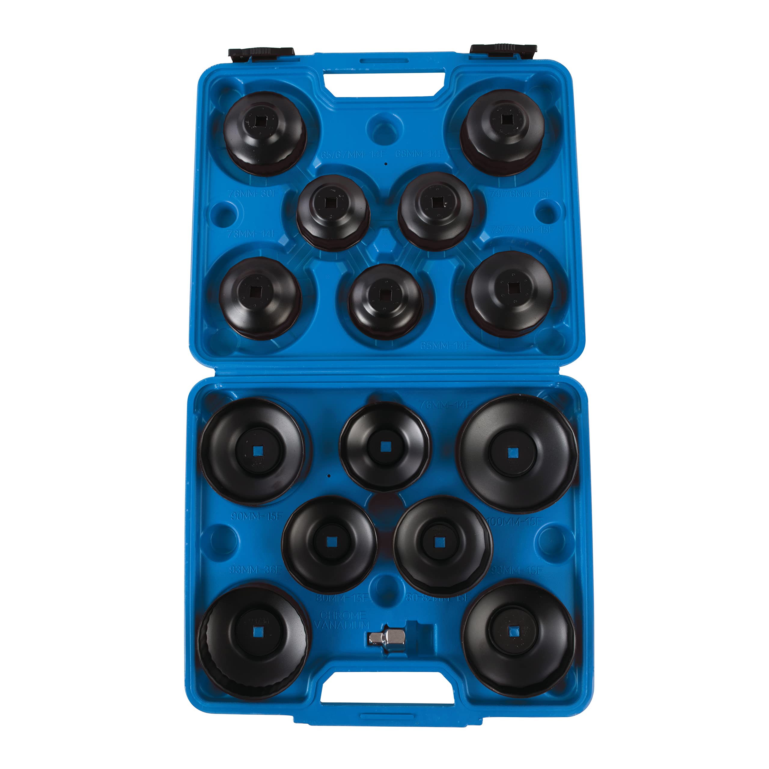 SILVERLINE 952159 SET 15pz CHIAVI PER FILTRI OLIO 65-93mm TOOLTEK