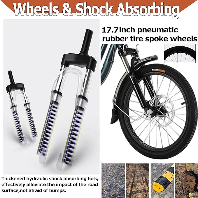 Triciclo para Adultos y Mayores, 6 velocidades, 3 ruedas miniatura 7