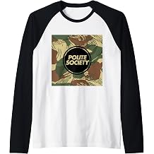 Polite-Society Brand Logo Raglan Baseball Tee