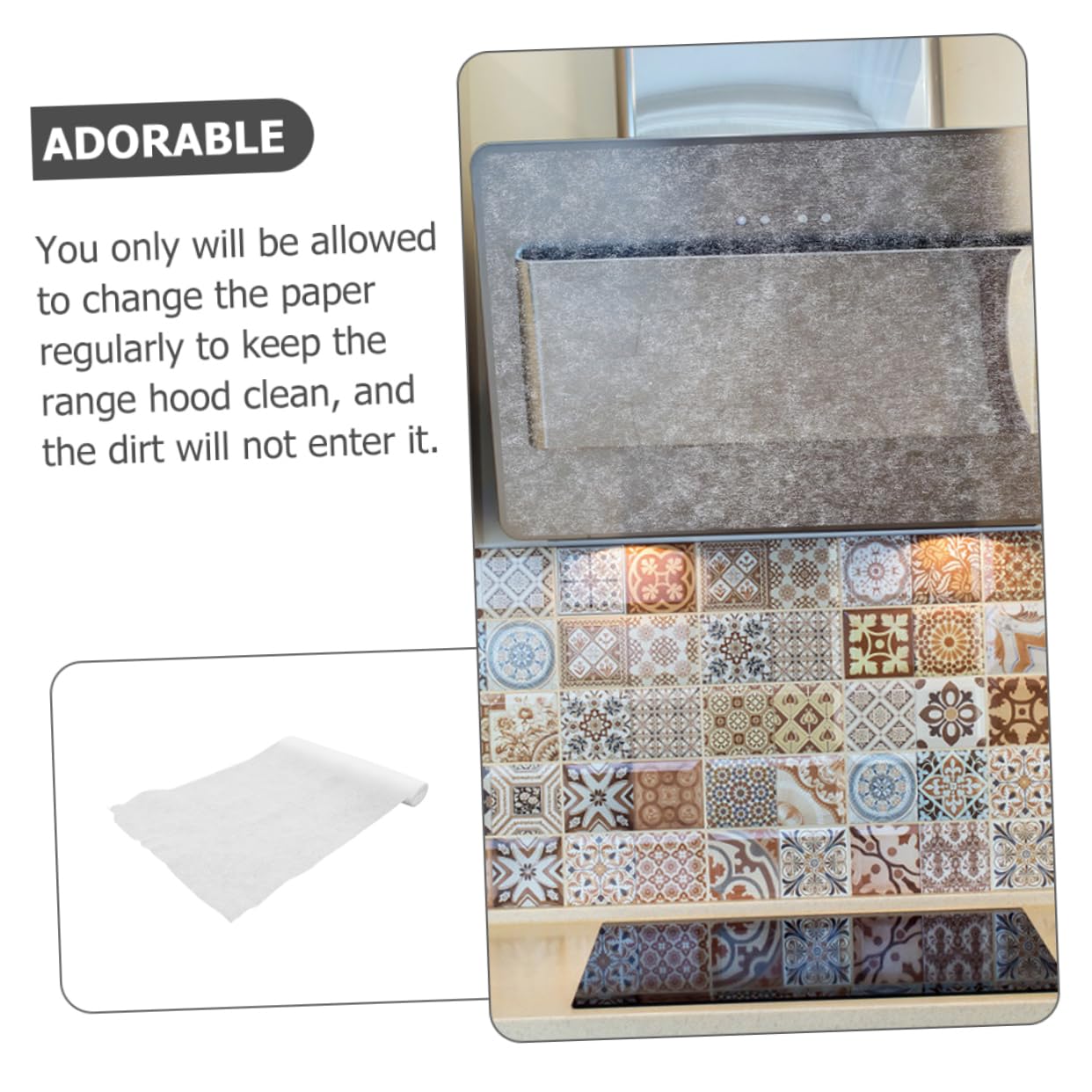 Homoyoyo 2rollos Filtros Absorbente De Para Campanas Extractoras Resistentes y Fáciles De Instalar Para Cocina y Restaurantes