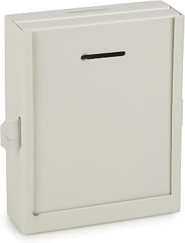 Sturdy Lockable Wall-Mounting charity Donation collection Box Heavy Duty Thick Metal Secured Charity Box Fundraising Donation and Ticket Box With pre drilled holes Size 9" H x 7" W x 2.5" D Side Lock