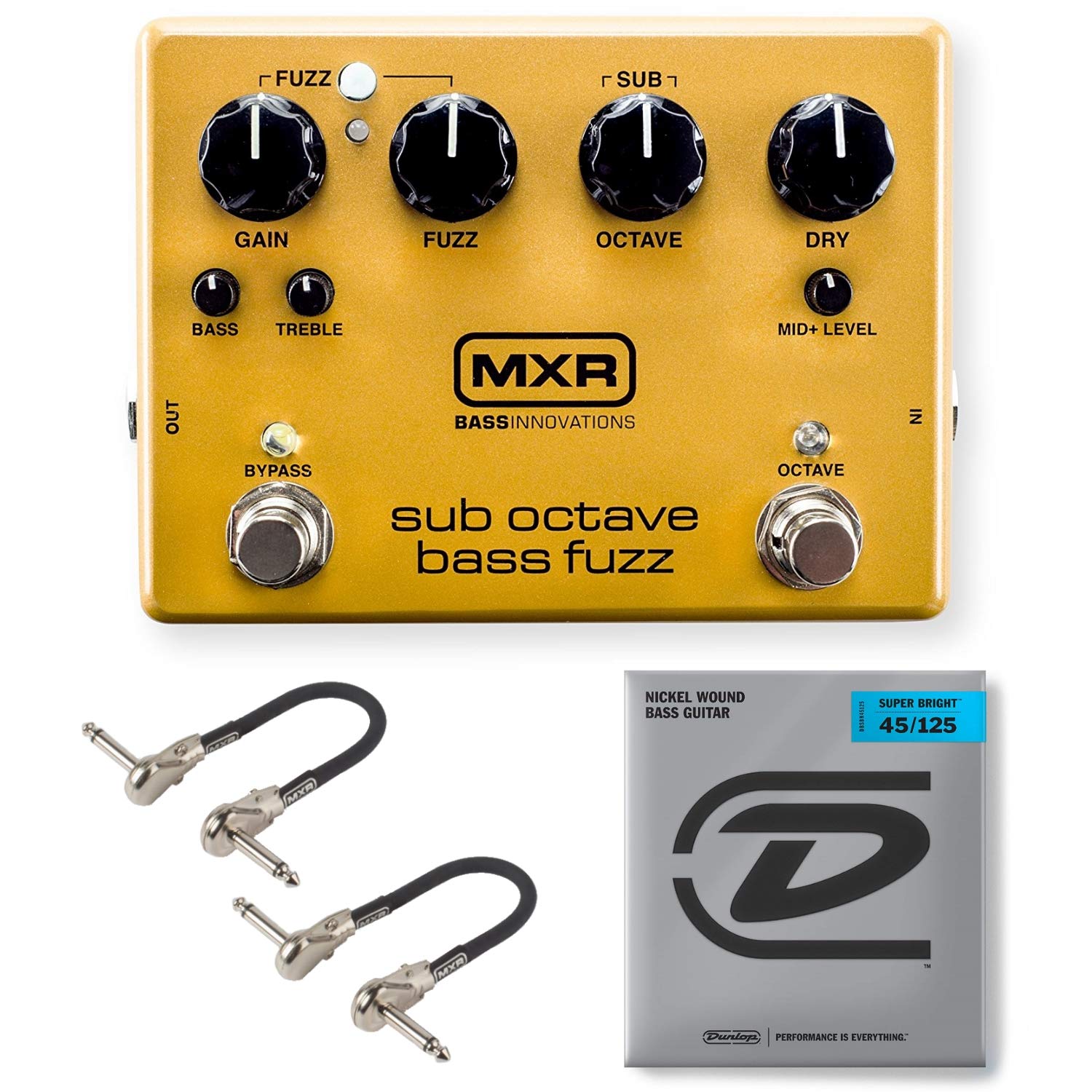 ベース MXR Sub Octave Bass Fuzz MXR Sub Octave Bass Fuzz, Vintage Bass Octave and Dyna Comp
