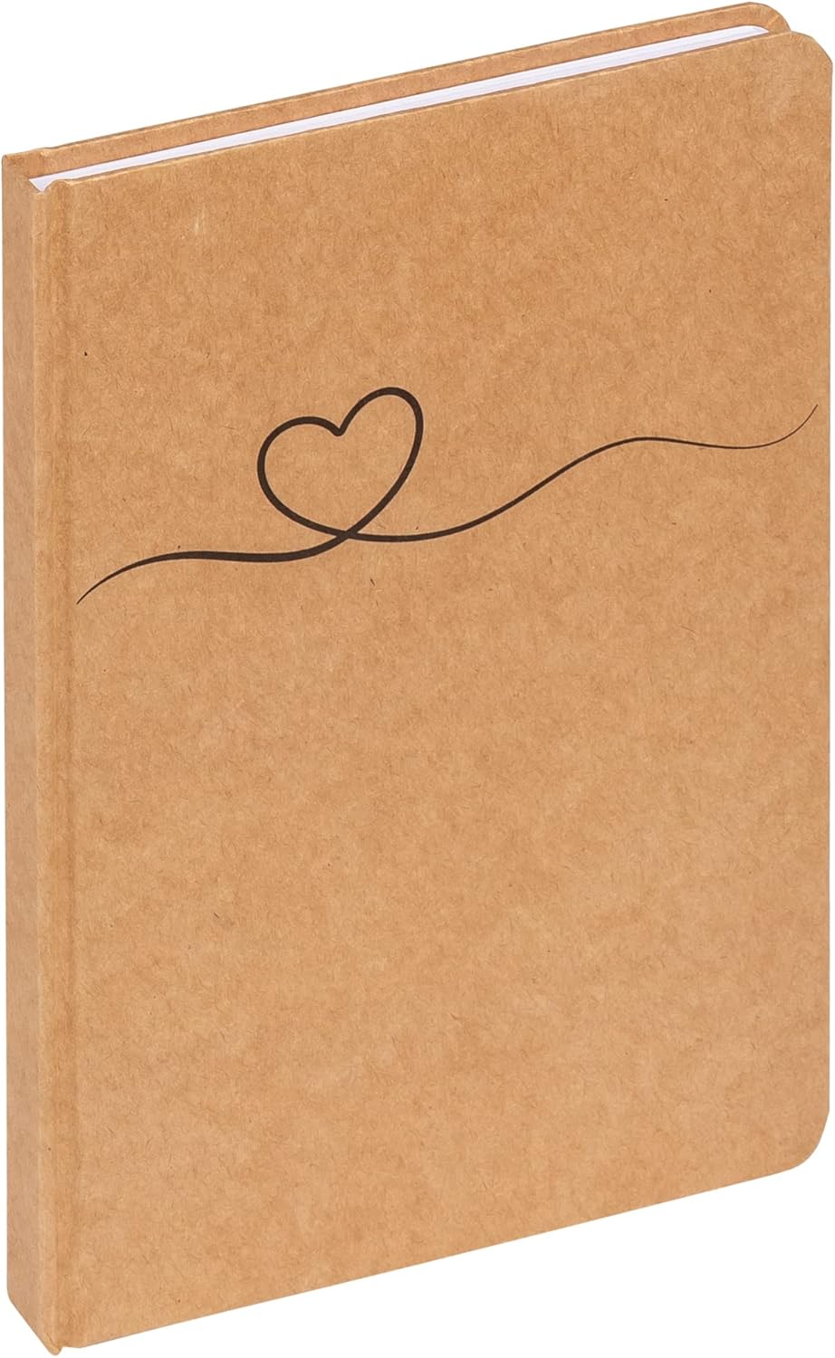 walther design Notebook Brown DIN A5 with Black Heart, AND CREATE NB521P-1