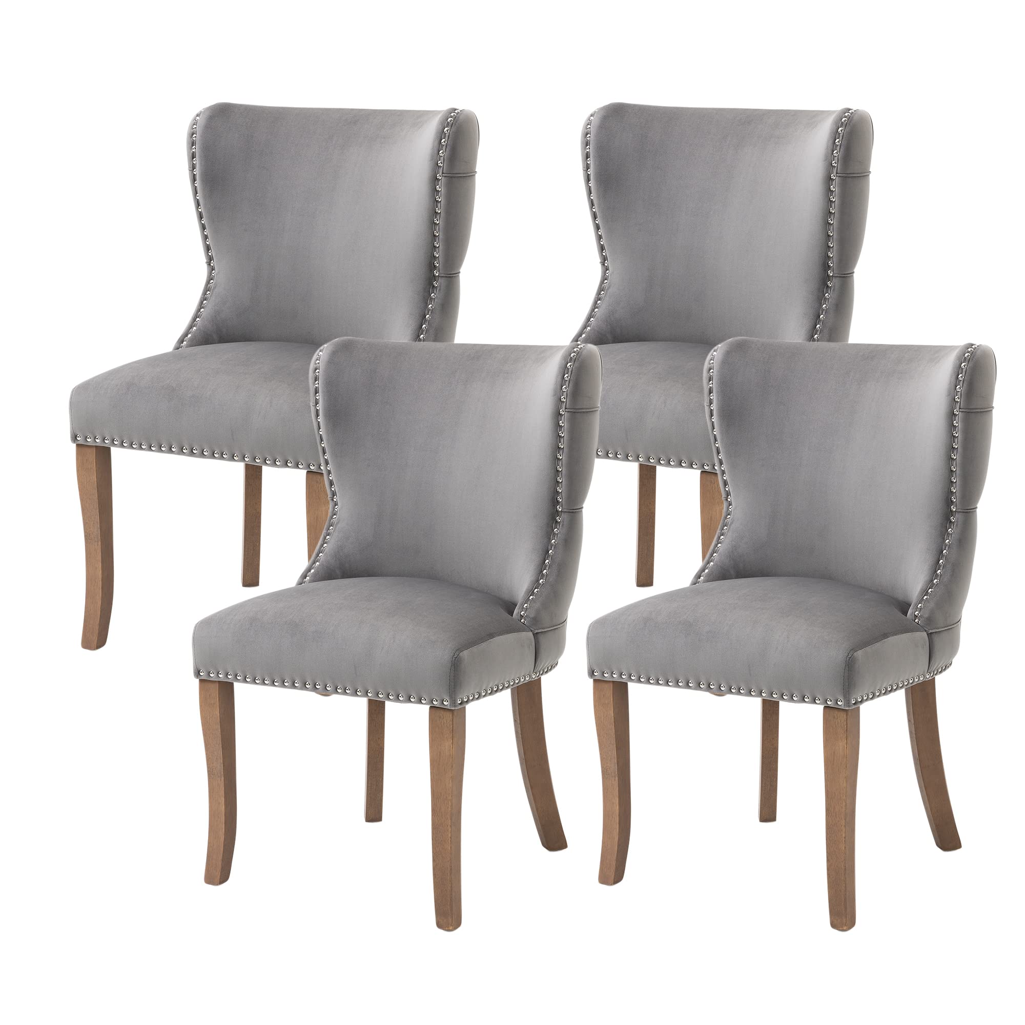 Buy Virabit Tufted Dining Chairs Set of 4, Wingback Dining Chairs with