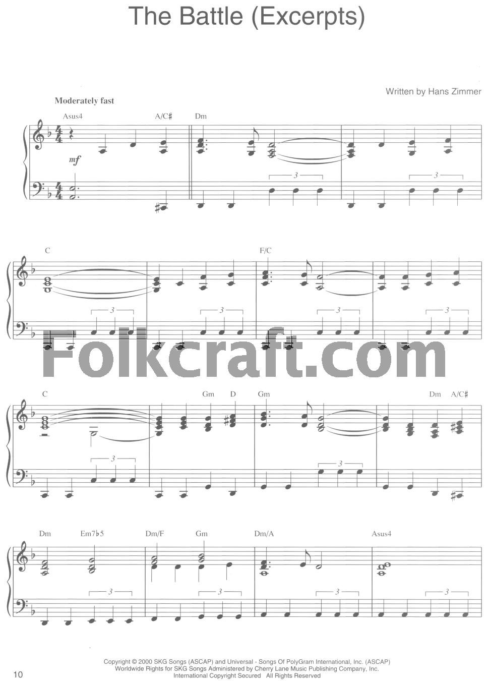 Gladiator – Music from the DreamWorks Motion Picture | Piano/Vocal/Guitar Sheet Music Songbook with Chords | Intermediate Film Score Collection for Pianists | Lisa Gerrard Soundtrack Book