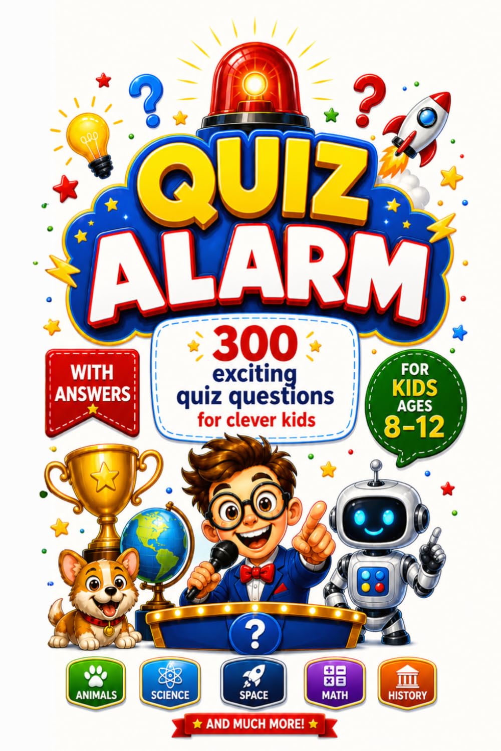 QUIZ ALARM: 300 Exciting Quiz Questions for Clever Kids Ages 8–12