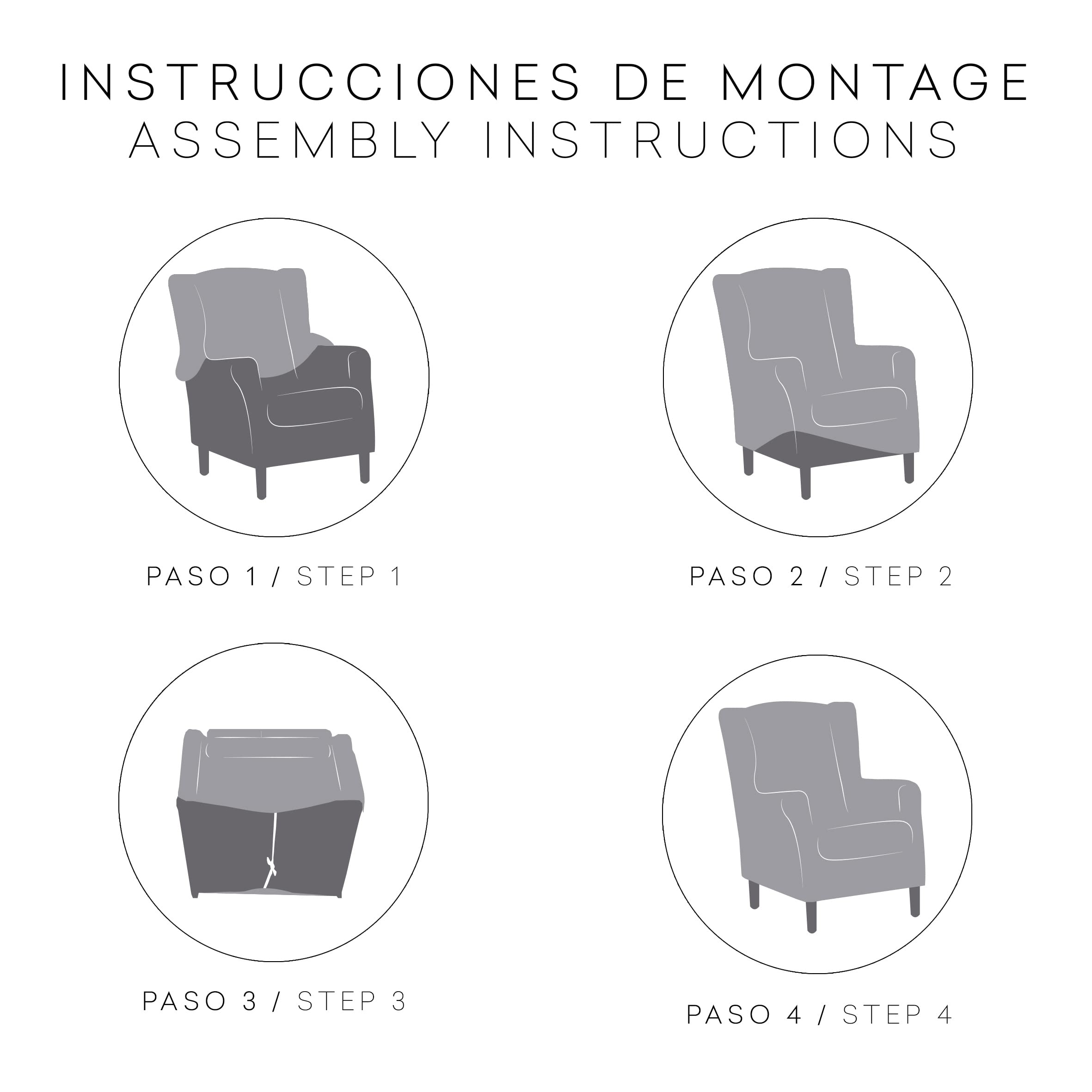 Eysa Poseidon Funda de sillón orejero elástica Color 01