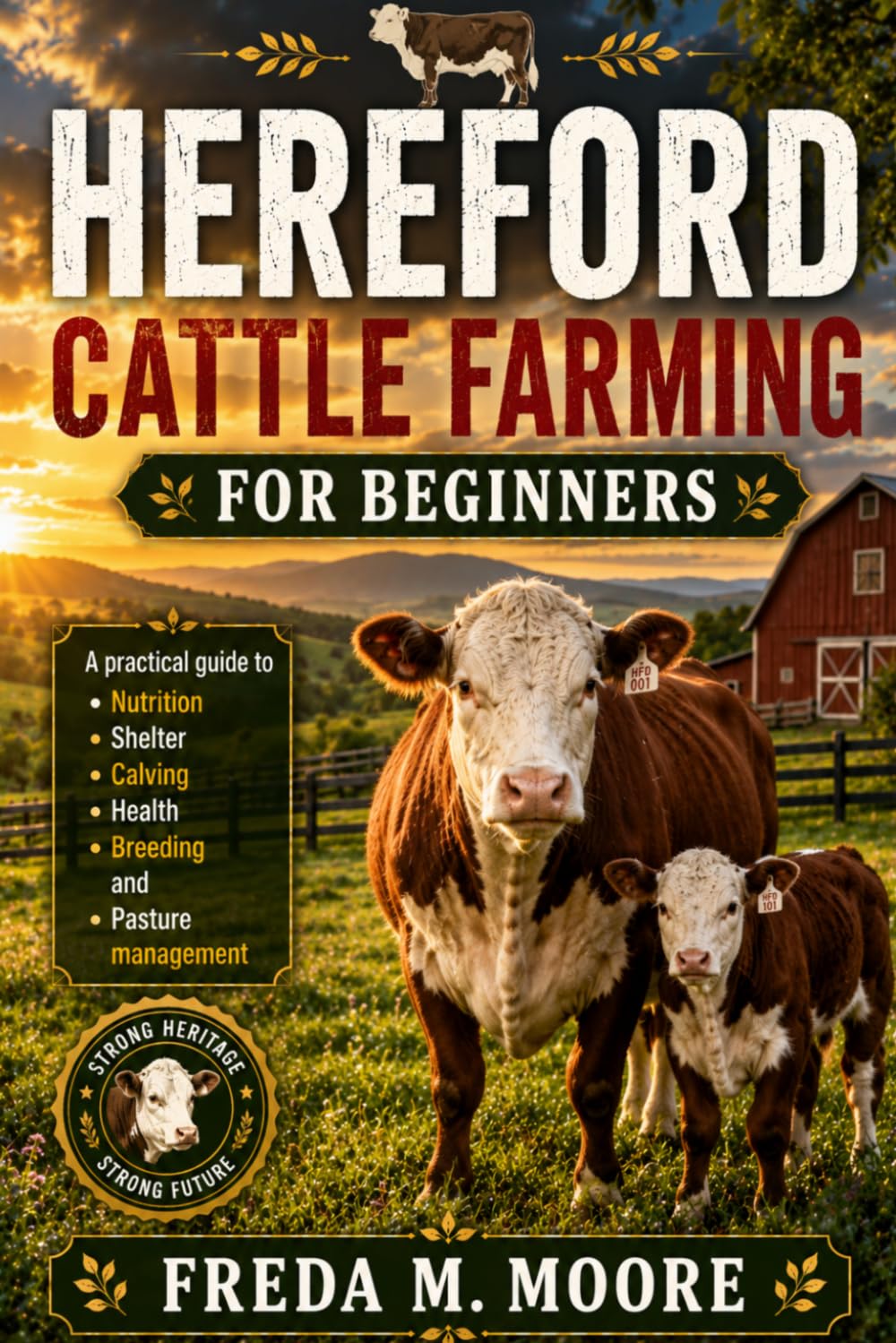 HEREFORD CATTLE FARMING FOR BEGINNERS: A pratical guide to Nutrition, shelter, calving, health, breeding, and pasture management