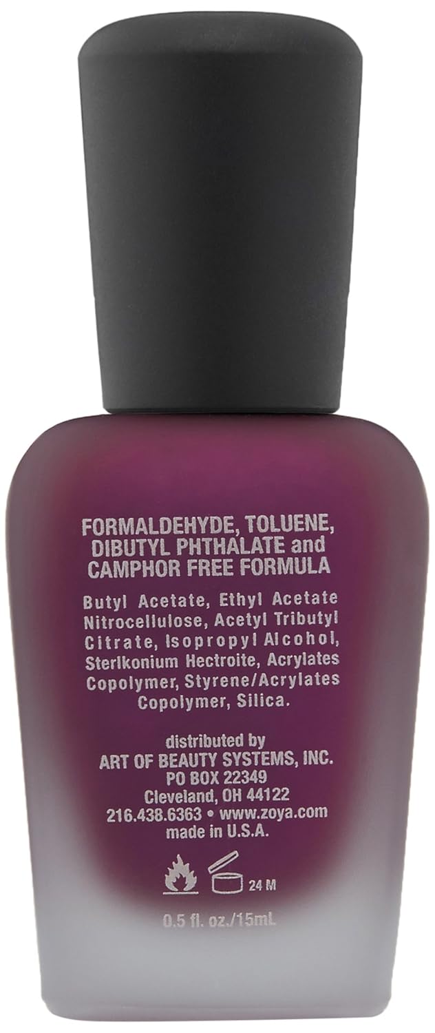 ZOYA Nail Polish, Matte velvet Lacquer, 0.5 Fl Oz (Pack of 2)