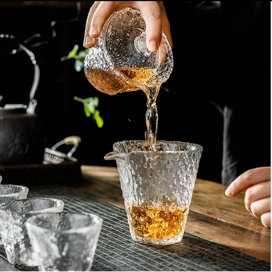 Amazon.co.jp: 氷割れ模様 ガラスセット 片口 徳利 冷酒器 高