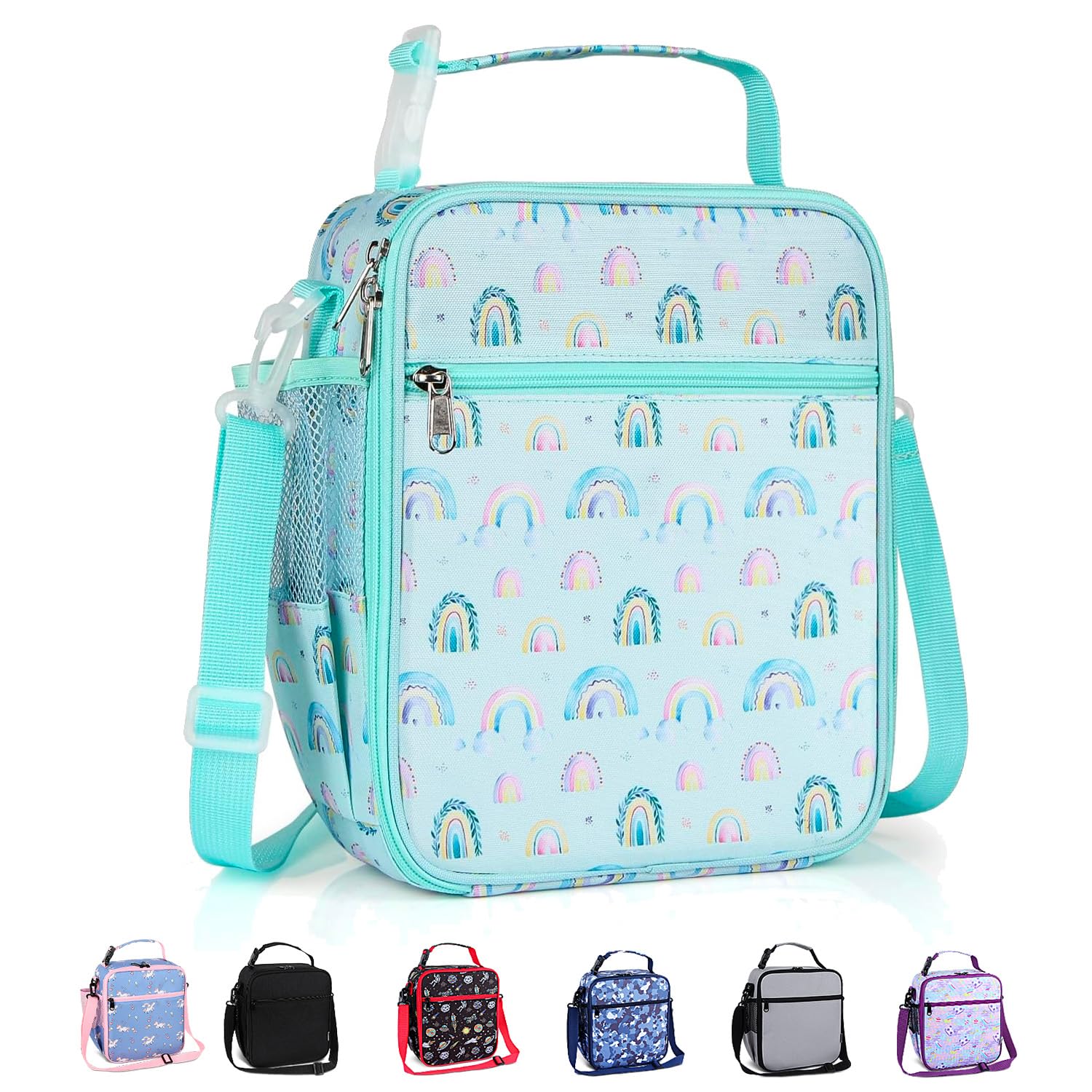 Maidyna Kids Lunch Bag, Reusable Lunch Bag with Adjustable Strap