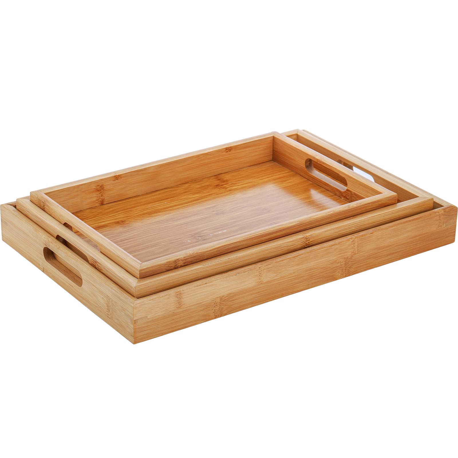 Plateau Bambou Rectangulaire 25x14cm - Rangement Déco Salle De Bain