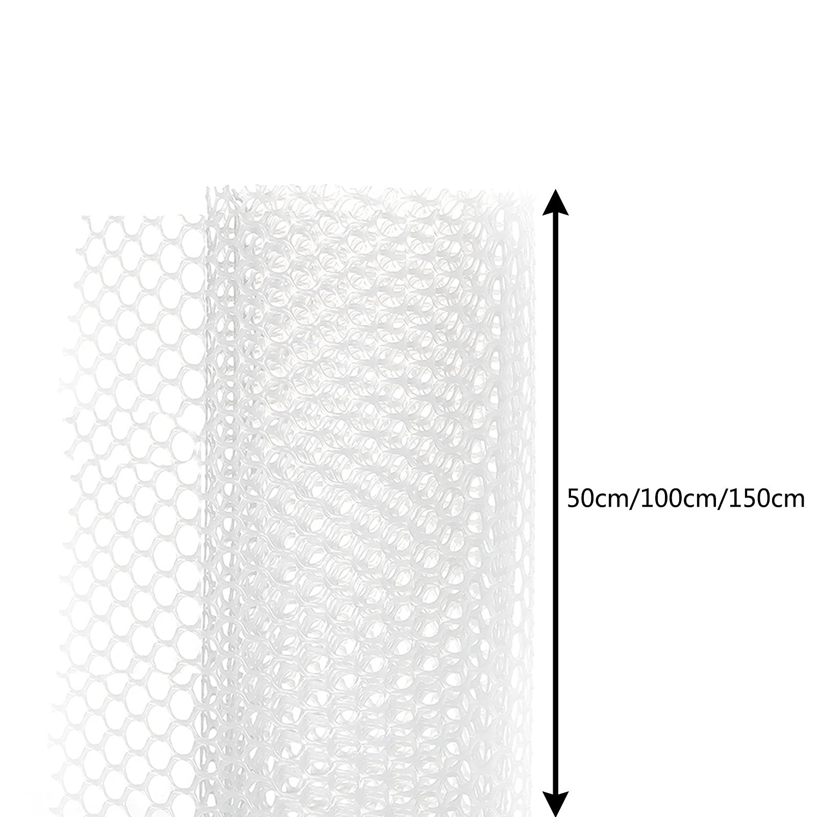 Katzengitter-Sicherheitsnetz, Balkonschutz für Kinder und Haustiere, schneidbarer Gartenzaun, verhindert herunterfallende Gegenstände, weiß, 100 cm x 600 cm, ideal für Zuhause und Geflügelzucht