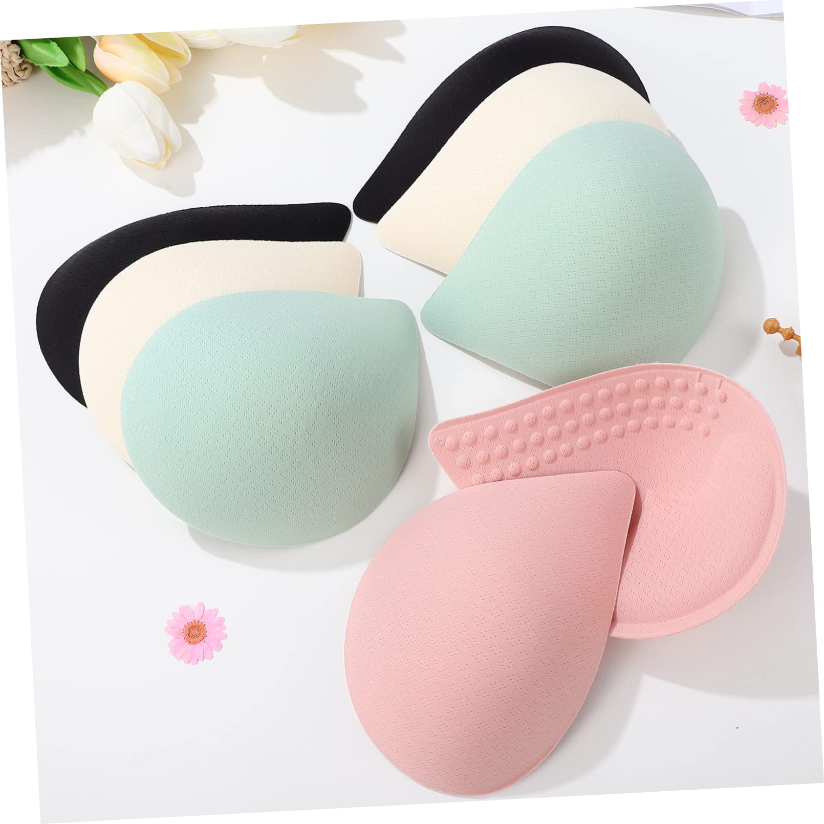 Healeved Almohadillas de Sujetador 12 Pares Xxl de Fibra Elástica | Desmontables y Lavables, Tallas 85d 90a 90b 90c 90d, para Mujer y Niña