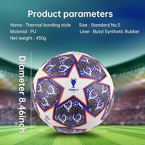 Miniatura 2 de Recuerdos para fanáticos del fútbol, bola de fútbol 2024, regalo de cumpleaños, tamaño 5, para la oficina, para fanáticos del fútbol unido