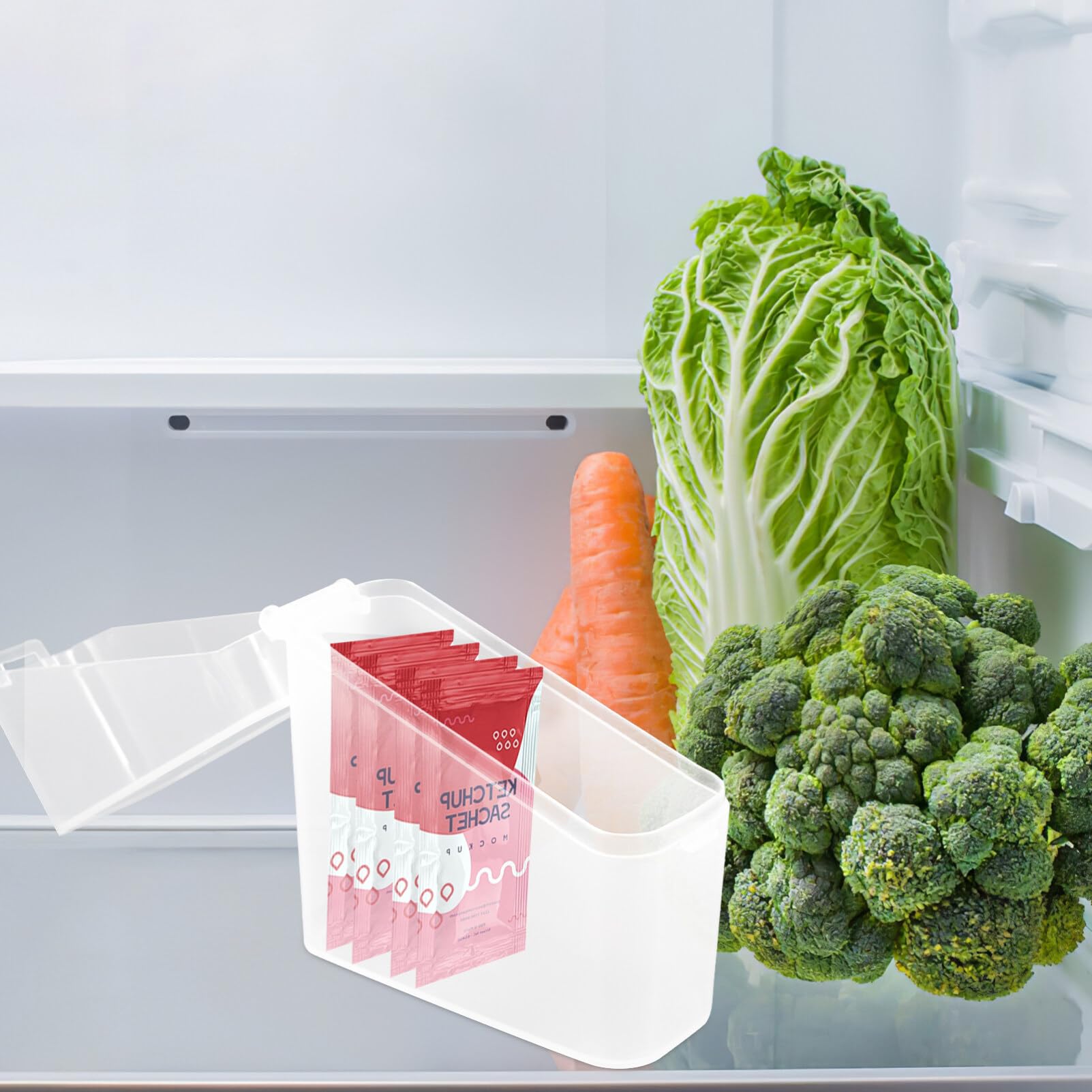 HOLIDYOYO Cheese Storage Box Cheese Slices Bacon up Cheese Its Butter Cheese Cases Lid Design Butter Cases Portable Butter Cases Food Boxes Tea Bag Small Item Refrigerator Pp re-usable