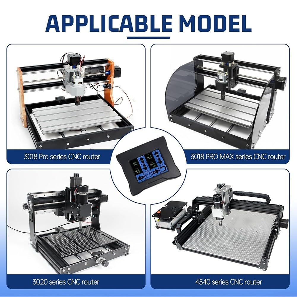 Panneau de commande LCD à écran tactile pour routeur CNC GRBL 1.1 série 3018 4540 pour tâches de coupe en plastique