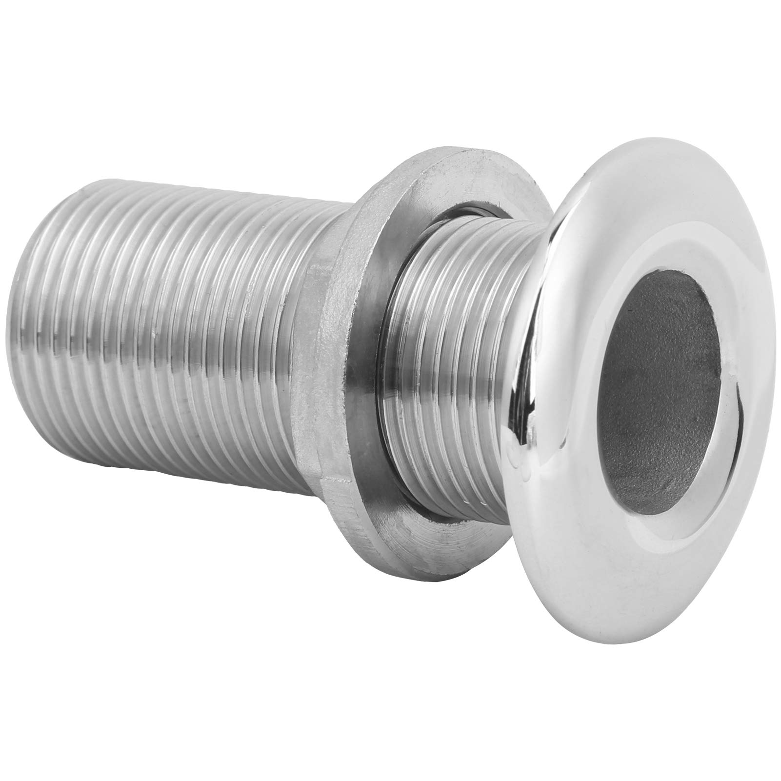 Hapivida Raccord Passe-coque Inox 316 – Type Pagode, Entièrement Fileté, Argent – Pour Bateaux Et Yachts