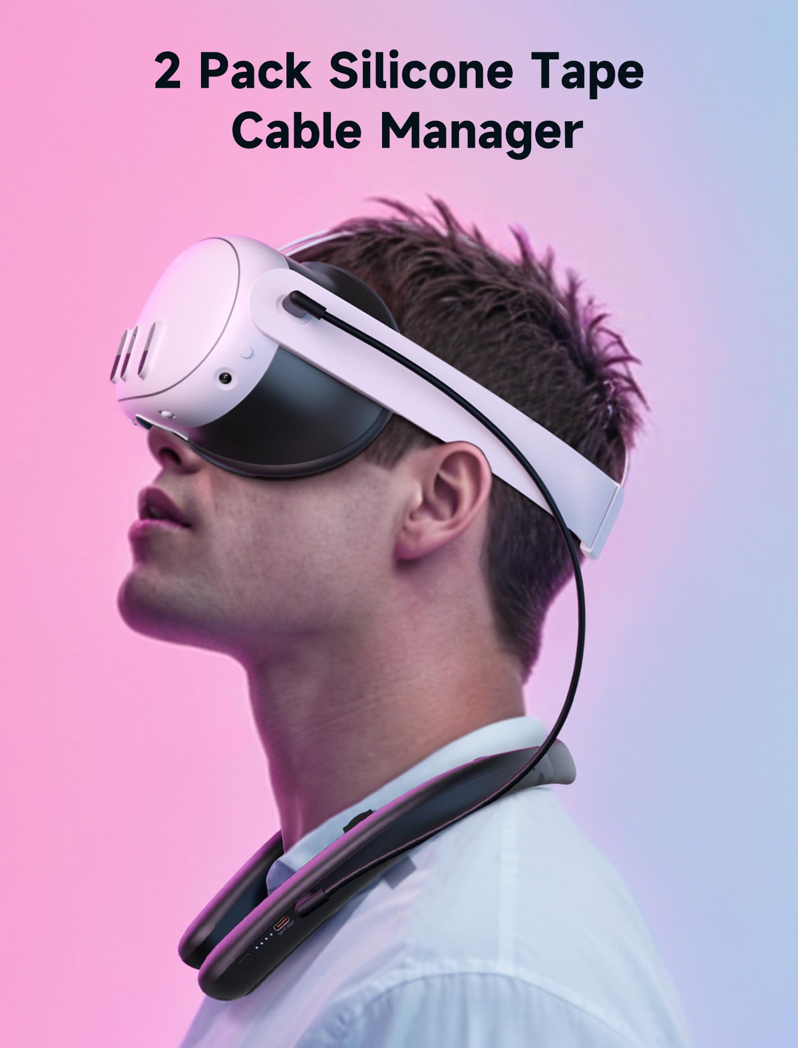 JSAUX - Batería para Oculus Quest 3, 10000mAh PD Cargador rápido (duración adicional 4-6 horas), accesorios VR Extend Power, compatible con Oculus Quest 2