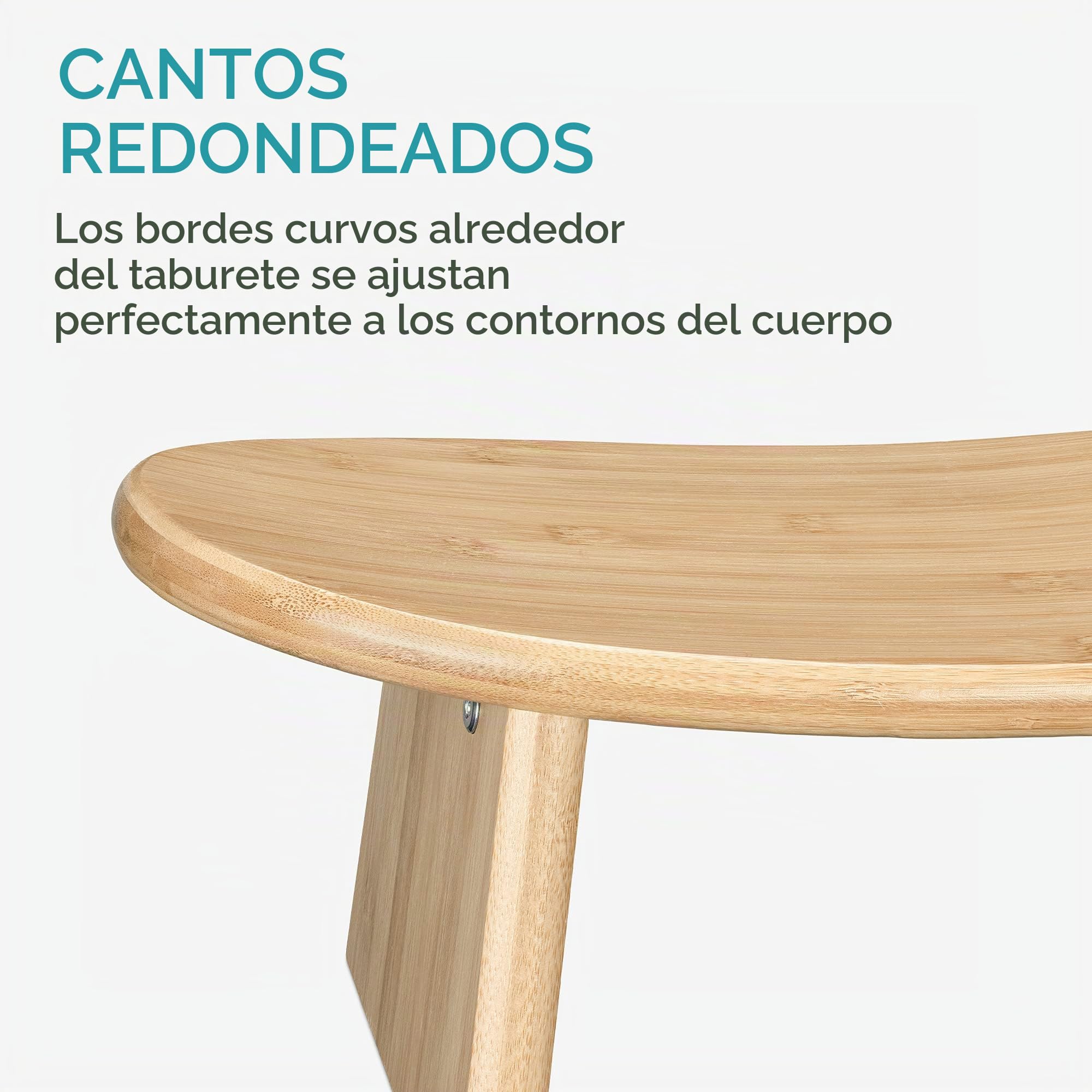 Navaris Banco para meditar de bambú - Banqueta para meditación de 41 x 21 x 18 CM - Taburete ecológico para meditación respiración y relajación