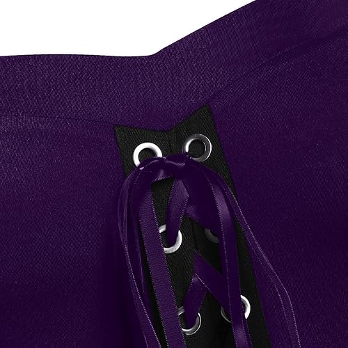 Miniatura 5 de Vestido de Halloween para mujer, disfraz medieval renacentista, sexy, con cordones y hombros descubiertos, vestido gótico