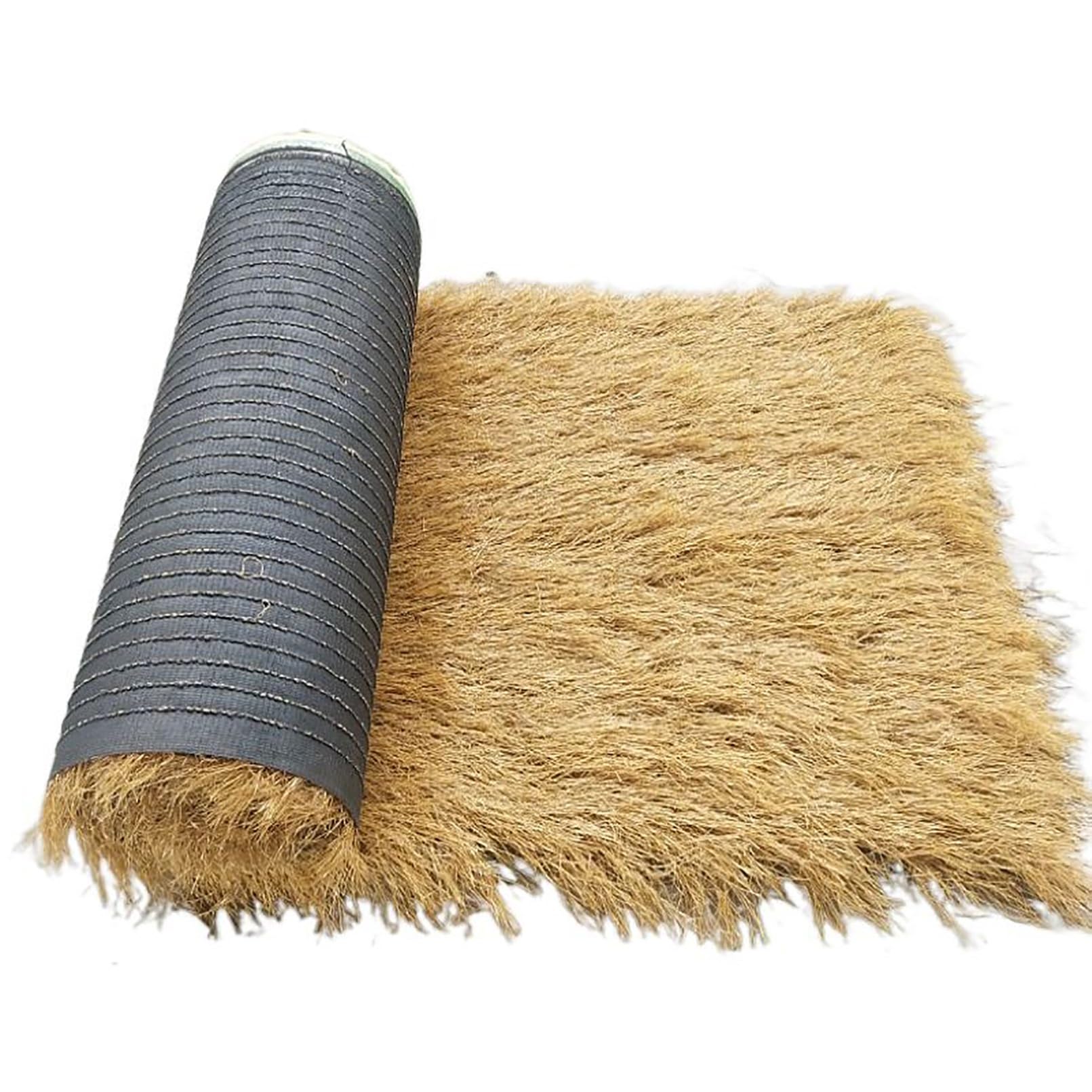 Tapis de paille de palmier synthétique pour paillote de plage et bar extérieur