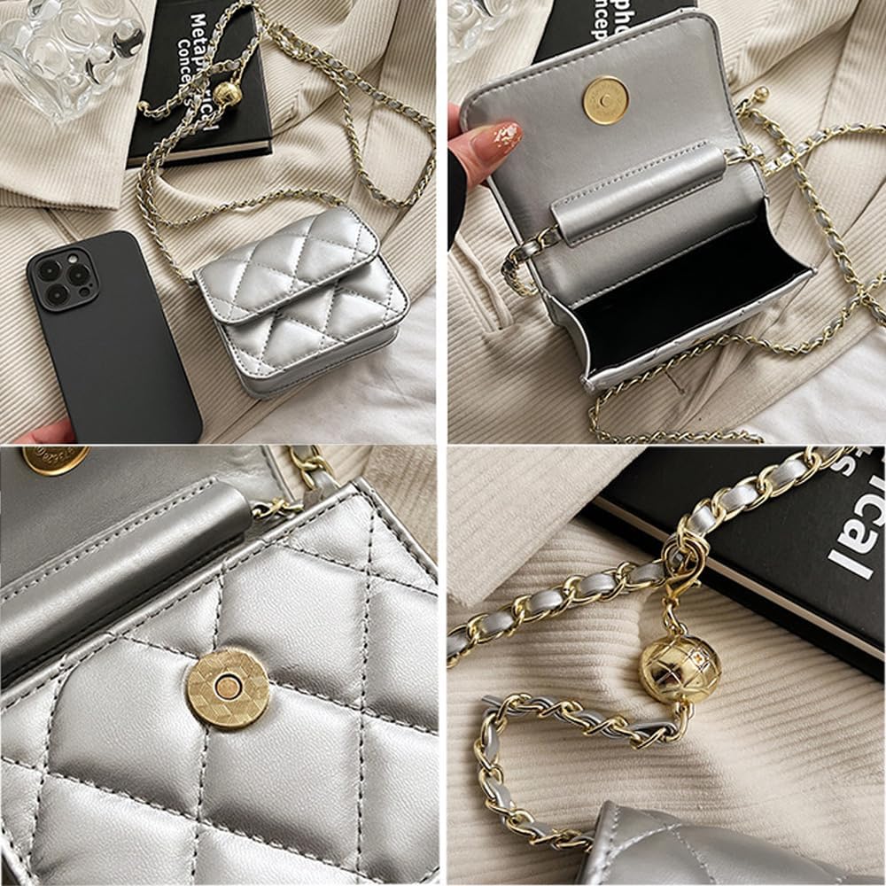 NXITK Mini Belt Bag - Women's Crossbody Leather Waist Purse (Gold) - Image 6