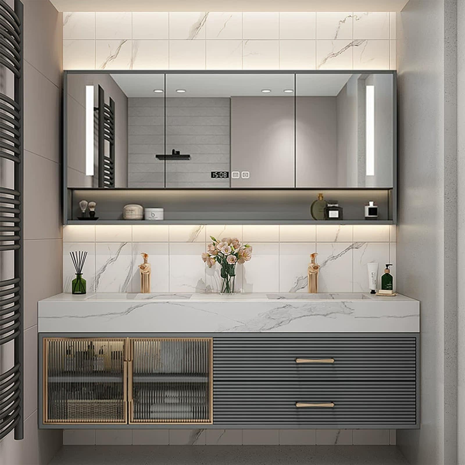 HK様710 Amazon.com: 80in Double Bathroom Vanity with Sink - Bathroom