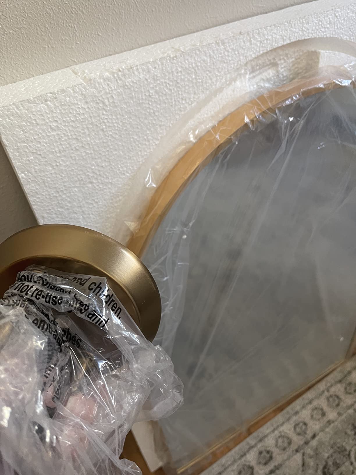 28/mo Finance TinyTimes 65''x22'' Arched Full Length Mirror, Floor