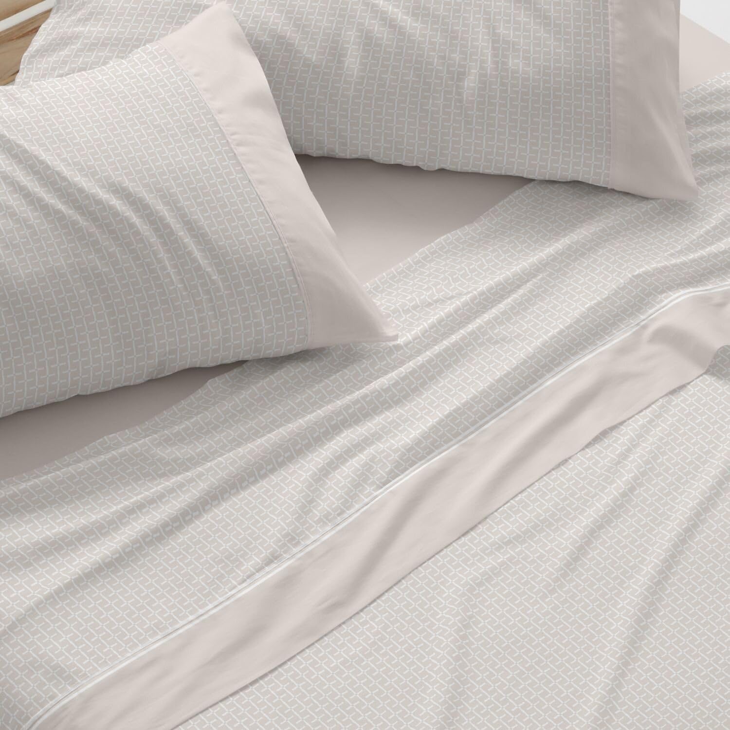 Burrito Blanco | Juego de sábanas | Cama de 150 a 160cm. (+Medidas Disponibles) | Diseño 540 | Color Avena (150-160x190/200cm.)