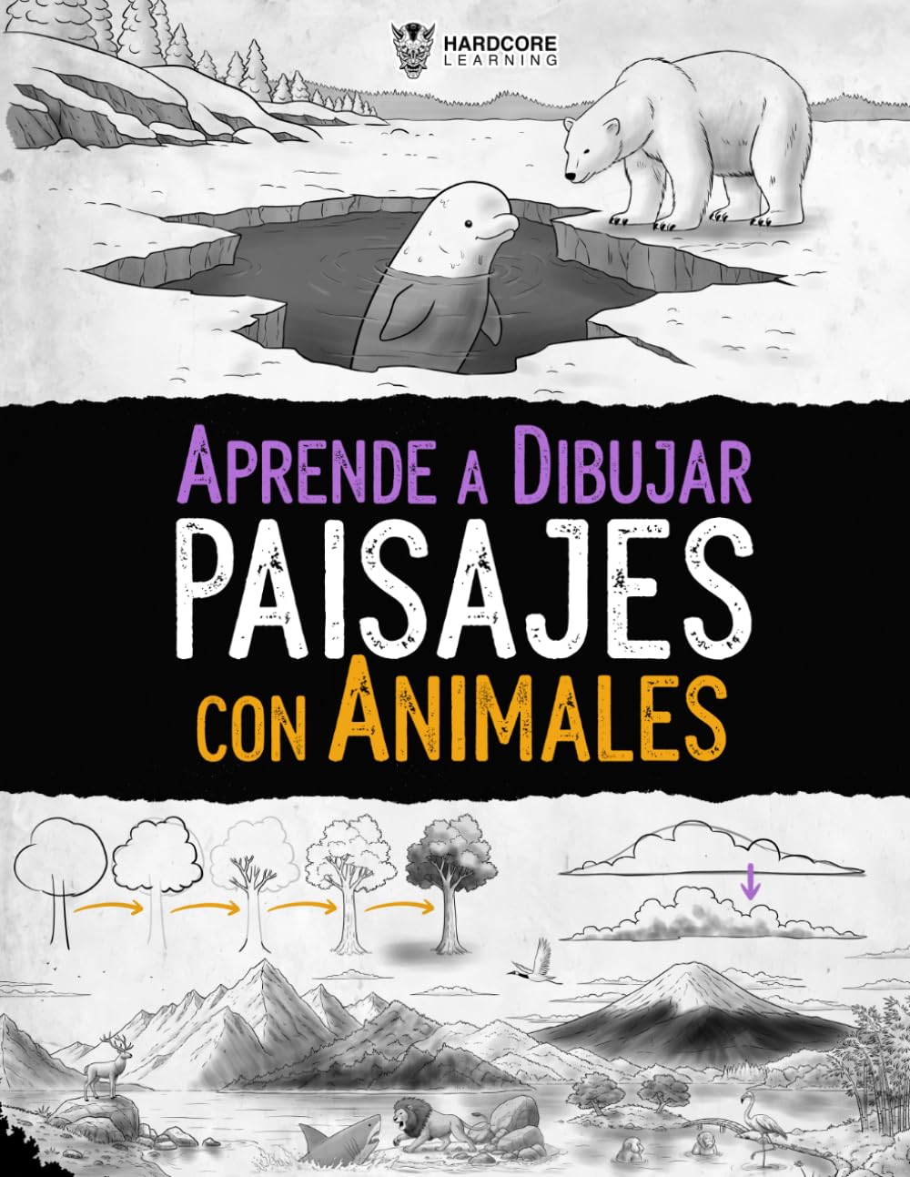Aprende a Dibujar Paisajes con Animales: Guía paso a paso para crear paisajes de la naturaleza con fauna en su hábitat