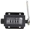D67‑F 5 Digit Manual Counter Mechanical Reciprocating Movement Counter Resettable Hand Pull Stroke Tally Counter 0-99999