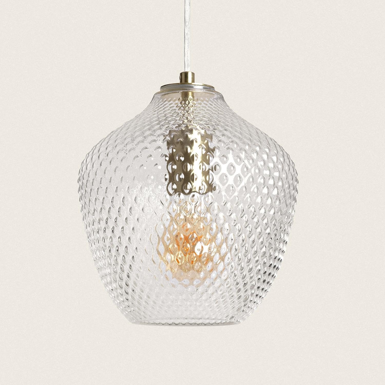 LEDKIA LIGHTING Hanglamp van Metaal en Glas Moonlight