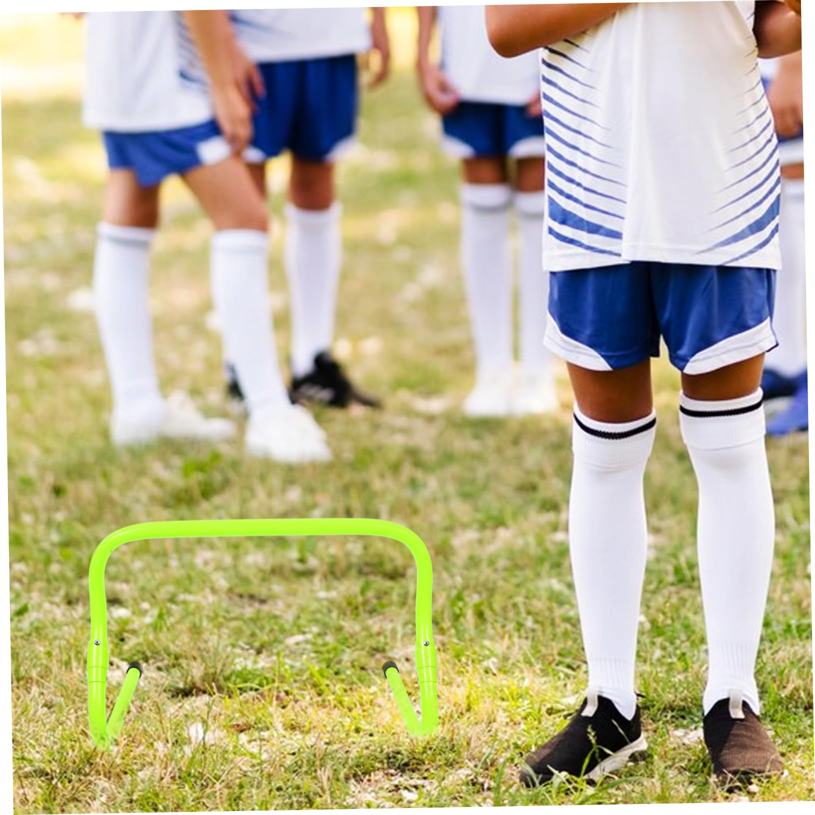 2 Piezas Barreras de Entrenamiento Ajustables de PVC para Fútbol Vallas de Agilidad Resistentes para Prácticas de y Salto Equipo Profesional para Entrenamiento Deportivo Infantil