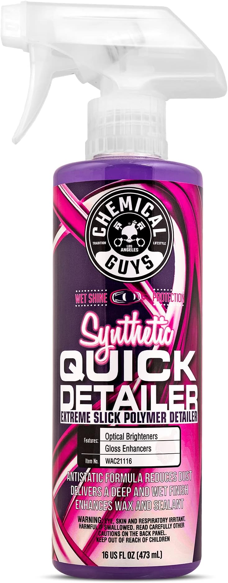WAC21116 Synthetic Quick Detailer, Safe for Cars, Trucks, SUVs, Motorcycles, RVs & More, 16 fl oz