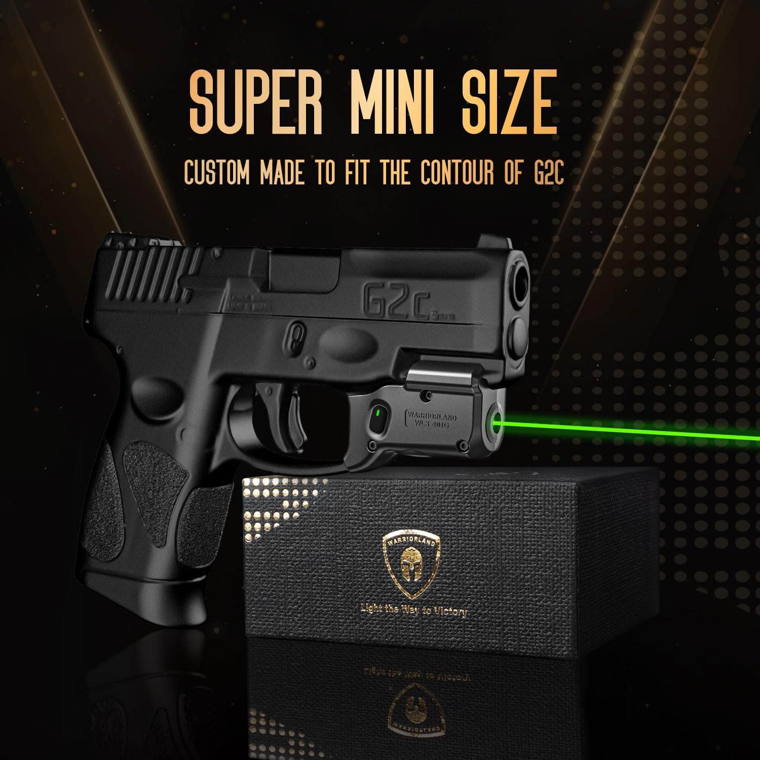 Tactical Scorpion Gear TSGWLS101GG2C Green Laser Gun Sight Fits: Taurus G2C G3C PT111 Millennium G2 PT140 | Compact Green Dot Gun Optic w/Ambidextrous On/Off Switch & Power Indicator