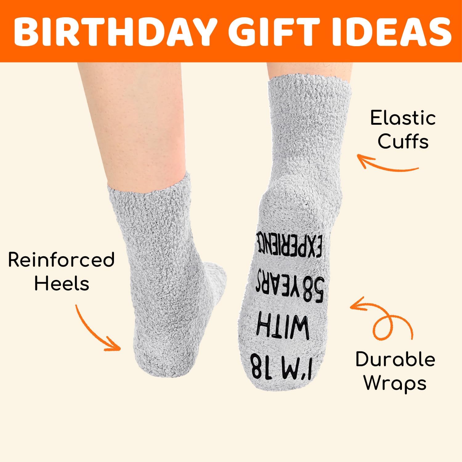 HAPPYPOP Birthday Gifts Ideas for Men - Gifts for 71-100 Year Old Male, Birthday Socks - Image 6