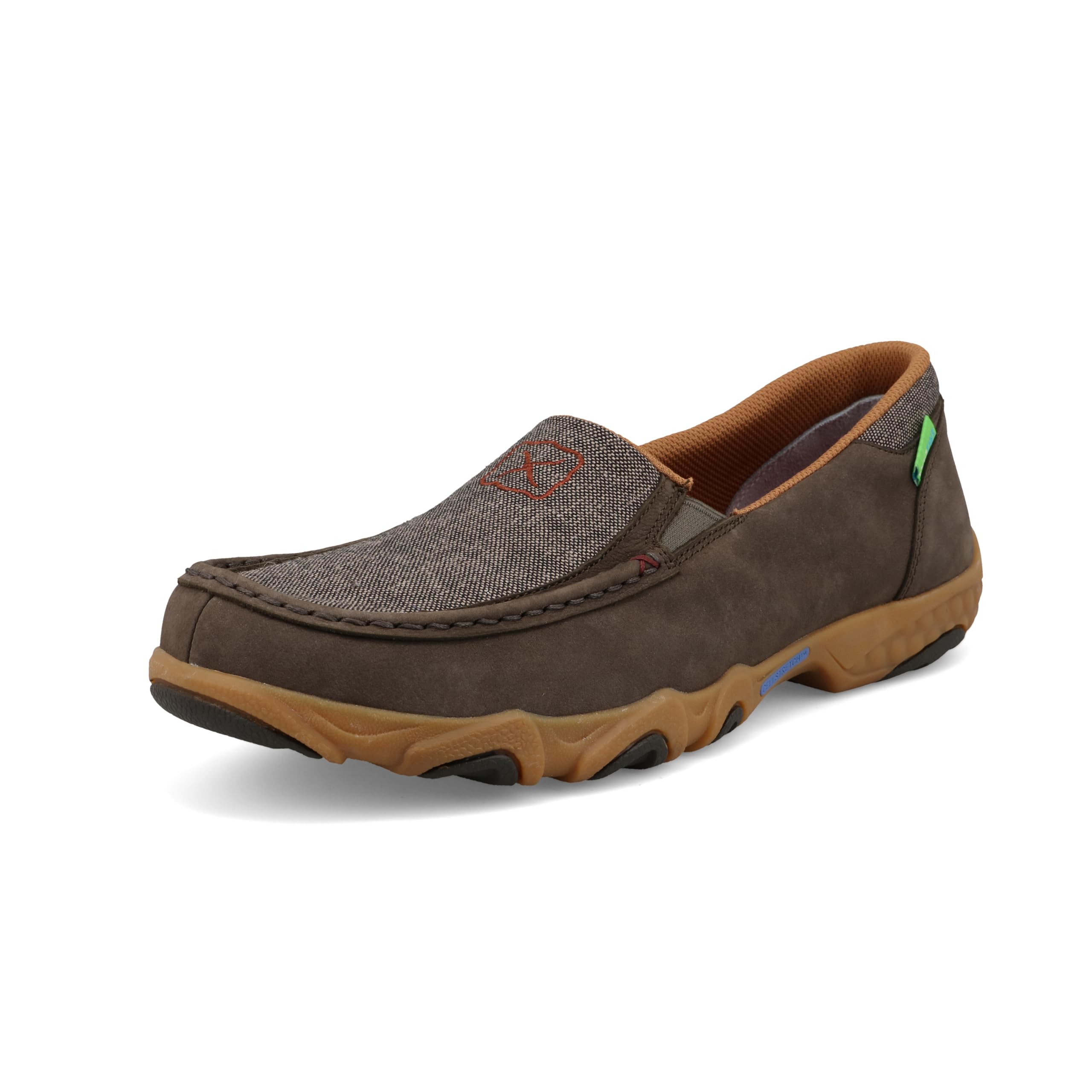 Twisted X Mens Slip on Driving Moc Shoe with Cellstretch