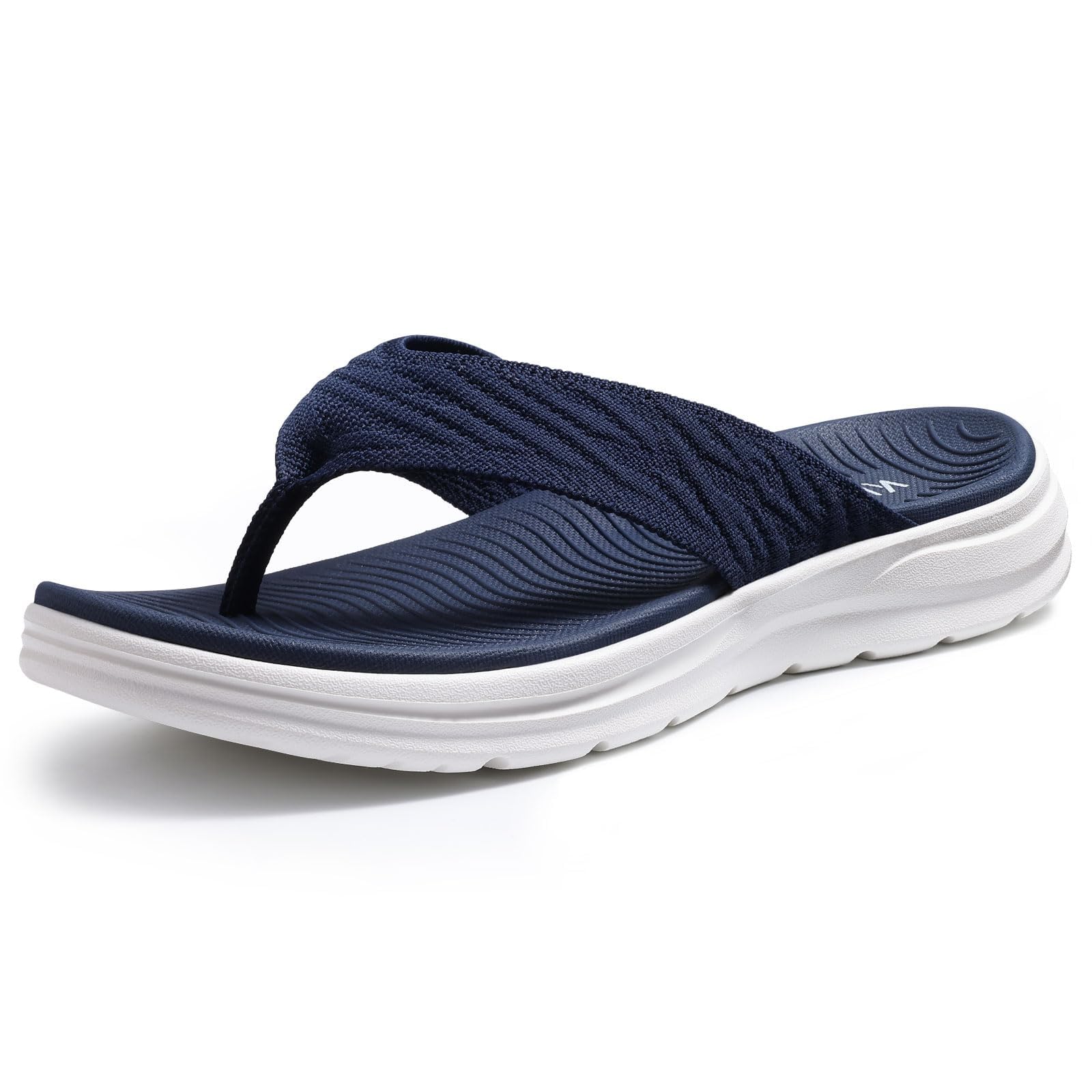 KIDMI Damen Sport Flip Flops Zehentrenner, Bequeme Gehsandalen mit weichem Fußbett, rutschfest Sommersandalen für Strand & Alltag