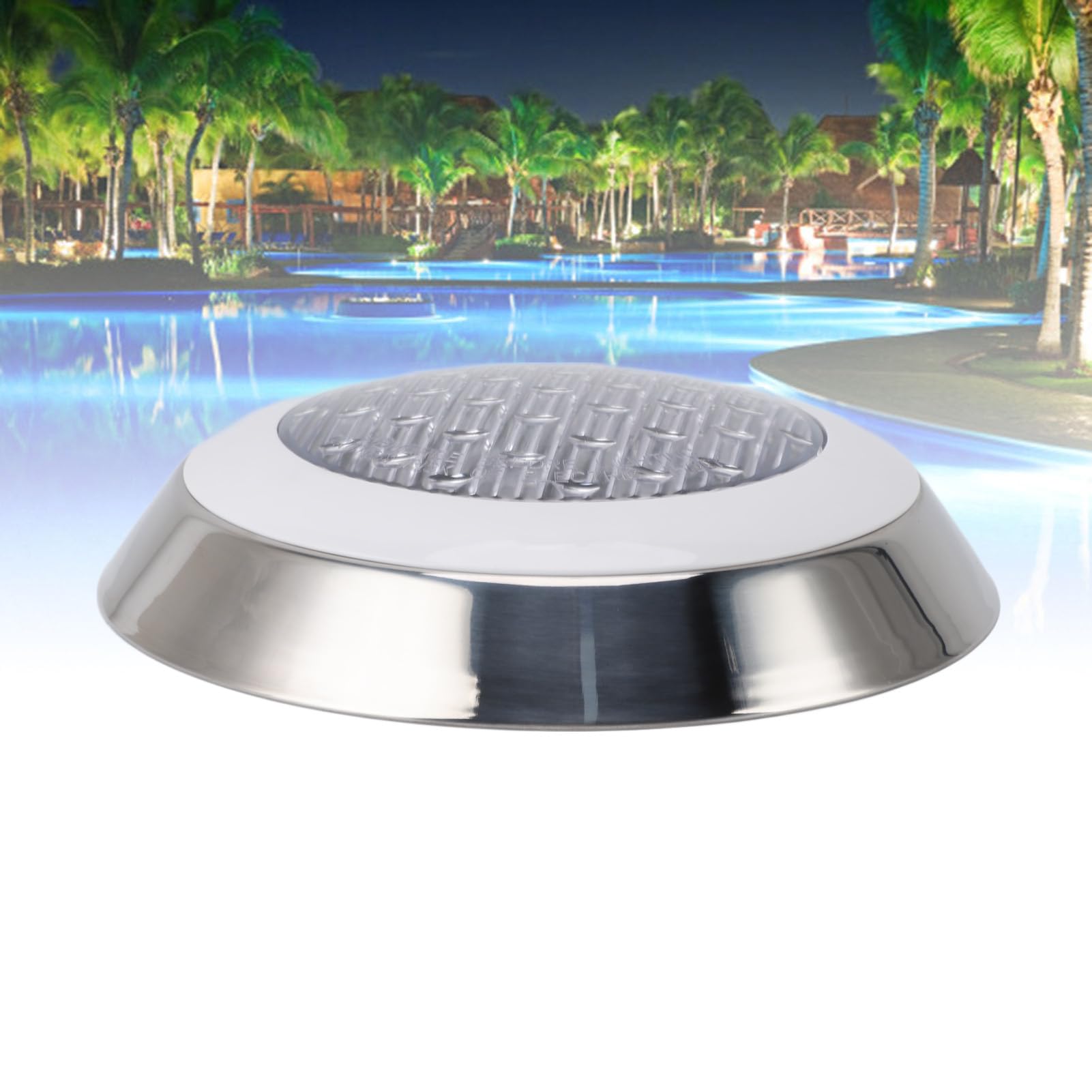 Fabater LED-Poolleuchte, Tauchbare Poolleuchte, wasserdichte Wand-Poolleuchte, Unterwasserlampen für Teich, Brunnen, Landschaft, Spa (12W)