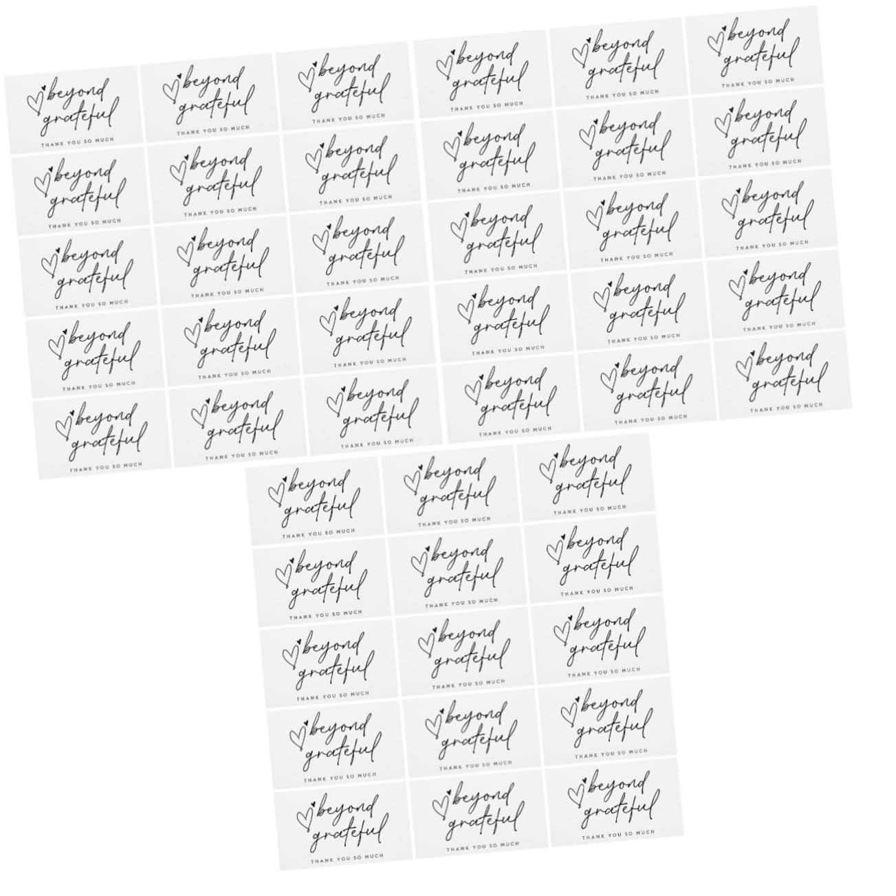 NUOBESTY 3 Sätze Danke Karte Glückwunsch Card Sleeves Thank You Cards Card Verpackungen present Card Geschenkverpackungen Geschenkpakete Postcards Papier 150 Stück * 3