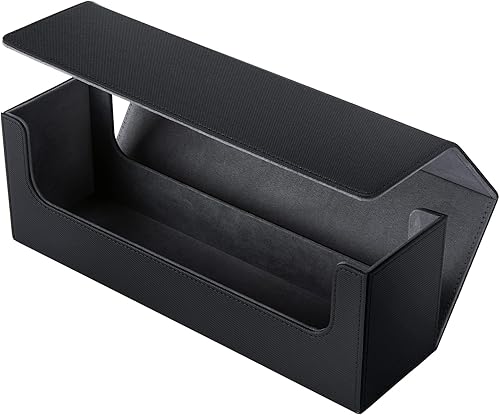 Miniatura 4 de Weewooday 2 piezas de almacenamiento de cartas para más de 400 cartas, almacenamiento de cartas de juego para cartas de juego de béisbol, caja de